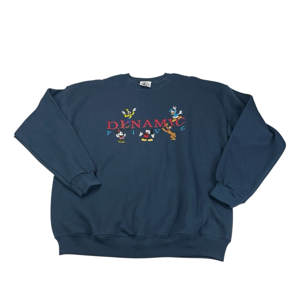 Vintage Disney Mickey & Co Dynamic Five Sweatshirt 90s Blue Crewneck Large